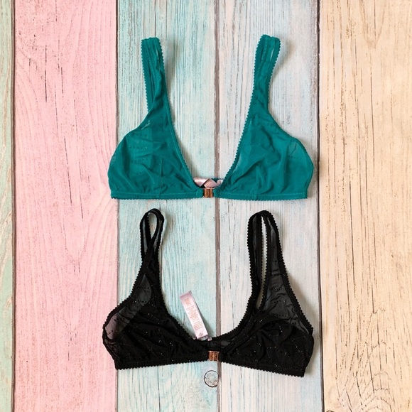 Set of 2 savage x Fenty see through mesh bralettes size small - Picture 1 of 10
